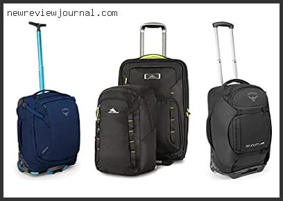Buying Guide For Best Wheeled Carryon – Available On Market