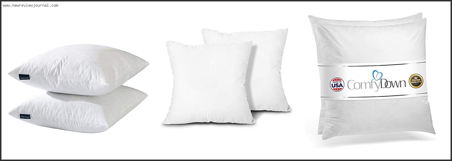 Top 10 Best Down Pillow Inserts In [2024]