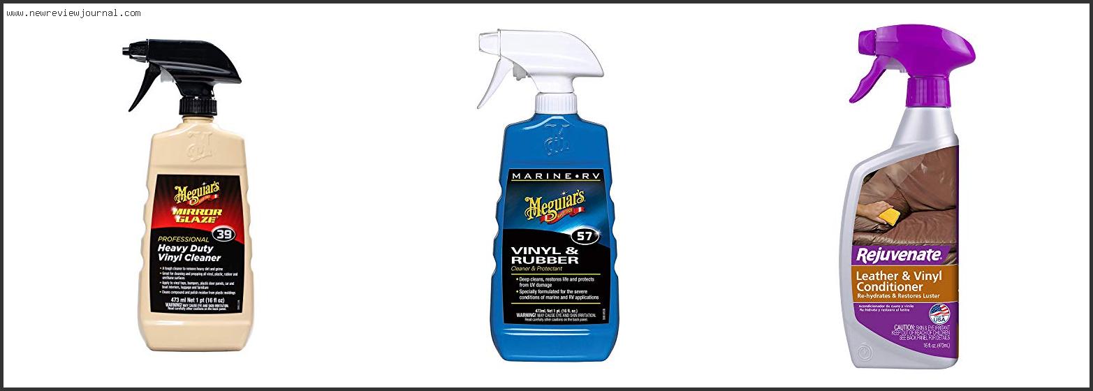 Top 10 Best Vinyl Conditioner For Cars Reviews For You