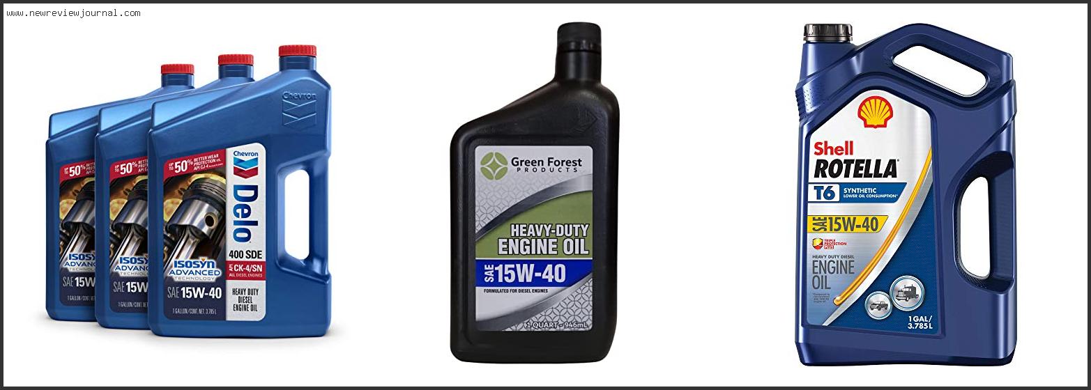 Top 10 Best Heavy Duty Diesel Engine Oil Reviews With Products List