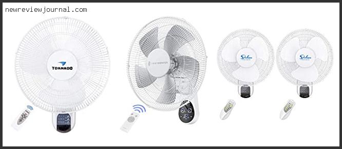 Wall Mount Oscillating Fan With Remote