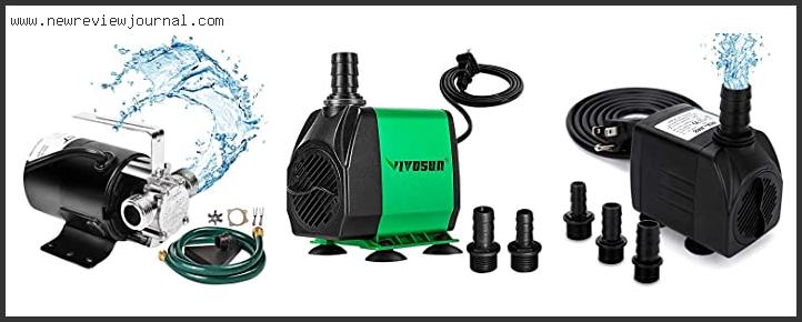 Top 10 Best Water Pumps Reviews With Scores