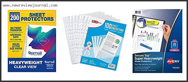 Top 10 Best Sheet Protectors Reviews With Products List