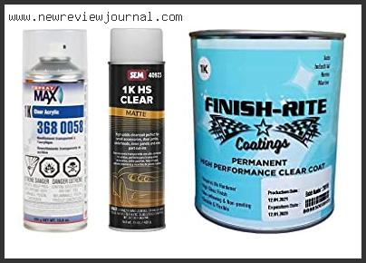 Top 10 Best 1k Clear Coat Reviews For You