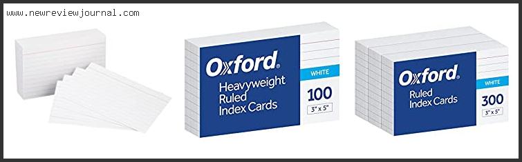 Top 10 Best Index Cards With Expert Recommendation