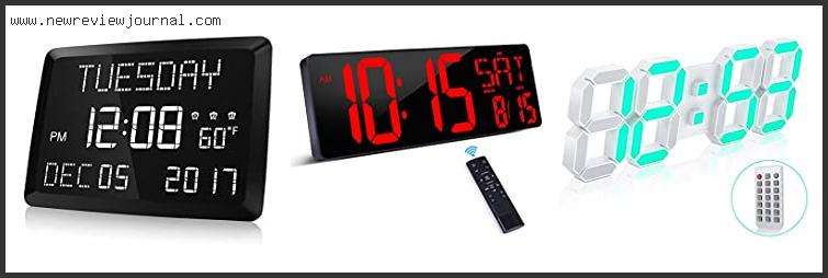 Top 10 Best Digital Wall Clock With Expert Recommendation
