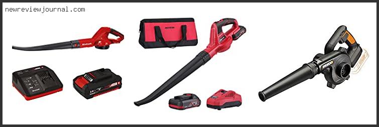 Buying Guide For Best Compact Cordless Leaf Blower Based On User Rating