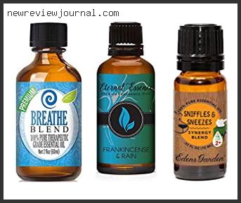 Top 10 Best Essential Oil For Sneezing With Expert Recommendation
