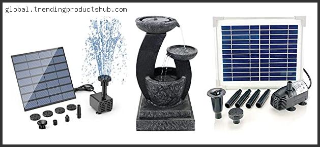 Best Solar Garden Water Features