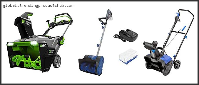 Top 10 Best Battery Operated Snow Blower Reviews With Products List