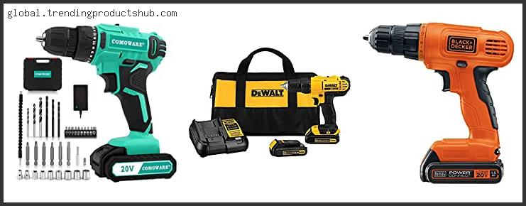 Top 10 Best Cordless Power Drill Driver Reviews With Products List