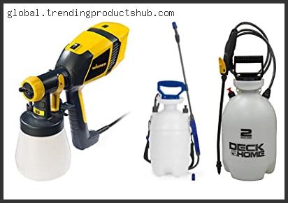 Top 10 Best Sprayer For Stain Reviews With Scores