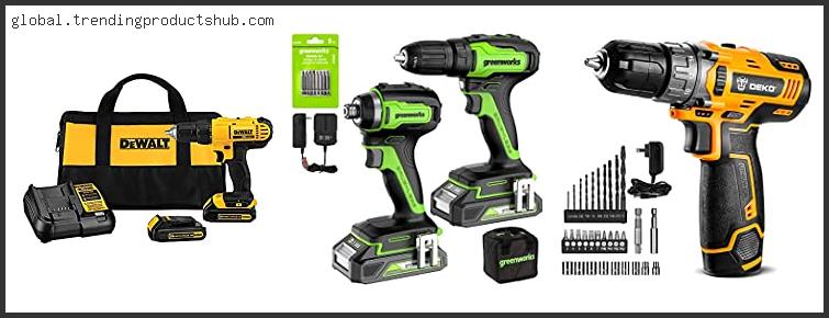Top 10 Best Combi Drill And Impact Driver Set Based On Scores