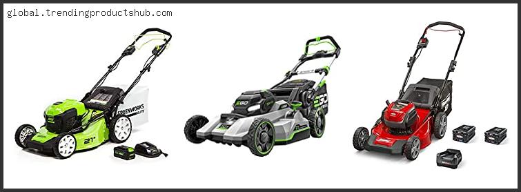 Best Rated Lawn Mowers Self Propelled