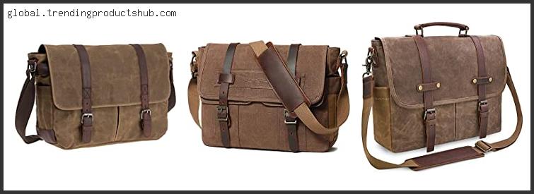 Top 10 Best Waxed Canvas Messenger Bag Based On Customer Ratings