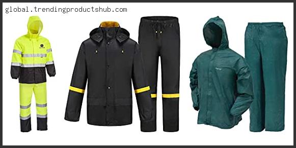 Top 10 Best Rain Suits For Work Based On User Rating