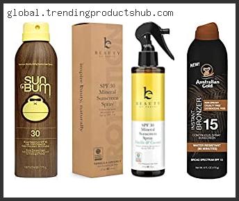 Best Sunscreen For Spray Tan