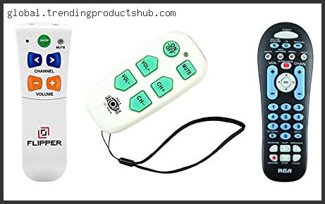 Top 10 Best Universal Remote For Elderly Based On Scores