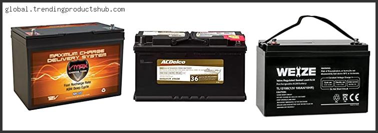 Best Agm Leisure Battery