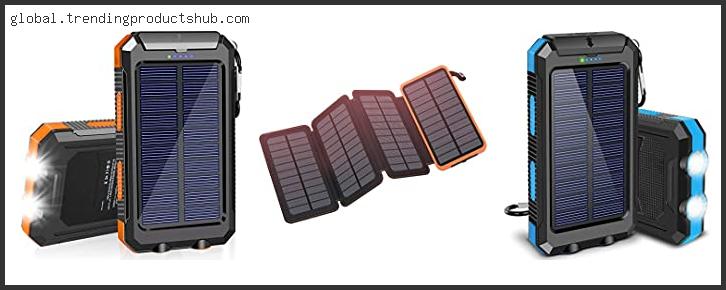 Top 10 Best Solar Charger For Camping – Available On Market