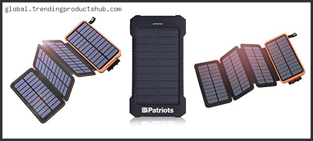 Best Solar Charger For Hiking