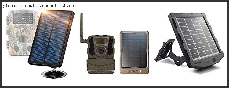 Best Solar Panel For Trail Camera