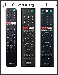Top 10 Best Remote For Sony Android Tv Based On Customer Ratings